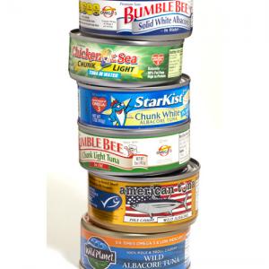 Canned fish and meat